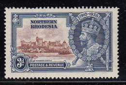 Northern Rhodesia MNH Scott #20 3p Windsor Castle - 1935 George V Silver Jubilee - Noord-Rhodesië (...-1963)