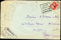 FRANCE - TIMBRE DE FRANCHISE N° 7 DU 19 éme DRAGON OBL. DAGUIN FLAMME DE DINAN LE 30/6/1935 - TB - Military Postage Stamps