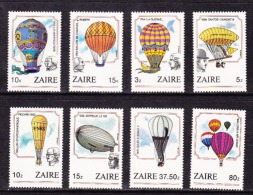 Zaire - 1245/1252 - Ballon - 1984 - MNH - Unused Stamps