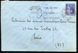 FRANCE - TIMBRE DE FRANCHISE N° 8 SUR LETTRE DE LA MARINE NATIONALE DE ST. RAPHAEL LE 18/6/1938 - TB - Militaire Zegels