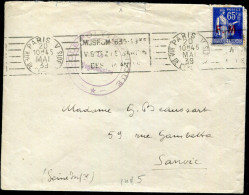 FRANCE - TIMBRE DE FRANCHISE N° 8 SUR LETTRE DE POLYTECHNIQUE DE PARIS LE 20/5/1939 - TB - Military Postage Stamps