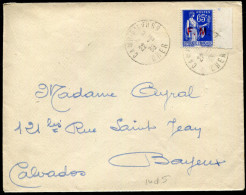 FRANCE - TIMBRE DE FRANCHISE N° 8 SUR LETTRE DU CAMP D'AVORD LE 22/8/1938 - B - Military Postage Stamps