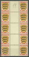 ZONE FRANCAISE 1945: YT 8 / Mi 8 ZW Block, ** MNH (* MH) - LIVRAISON GRATUITE A PARTIR DE 10 EUROS - Other & Unclassified