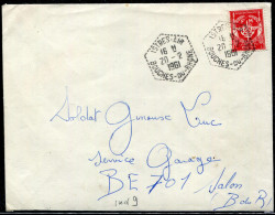 FRANCE - TIMBRE DE FRANCHISE N° 12 OBL. ISTRES AIR LE 20/2/1961 - TB - Militaire Zegels