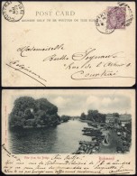 Great Britain 1901 Victoria Postal History Rare Postcard Stationery Brixton To Courtrai Belgium DB.271 - Brieven En Documenten