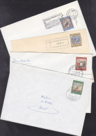 SCHWEIZ  853-857, Pro Patria 1967 Auf 4 Bedarfsbriefen + 1 Karte, Theodor Kocher, Kunst Und Kunsthandwerk - Storia Postale