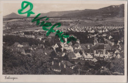 Balingen, Blick Auf Die Katholische Kirche, Mit Burg Hohenzollern Im Hintergrund, Um 1940 - Balingen