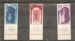 Israel. Nº Yvert 68-70-tab (MNH/**) (óxido) - Ongebruikt (met Tabs)