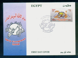 EGYPT / 2008 / 24th UPU Congress / FDC - Brieven En Documenten
