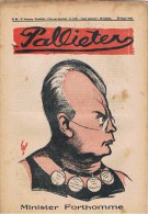 Pallieter 1923 33  Minister Forthomme - Andere & Zonder Classificatie