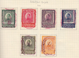 Yugoslavia Kingdom 1921 Special Sokol Games Issue, Complete Set With Latin Letters, Red Cancel - Ungebraucht