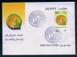 EGYPT / 2006 / General Census Of Population, Housing And Territory / FDC - Lettres & Documents