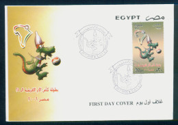 EGYPT / 2006 / Sport / 25th African Cup Of Nations / FDC - Brieven En Documenten