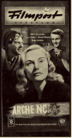 "Filmpost"  "Arche Nora" -  Mit Edith Schneider , Claus Hofer  -  Filmprogramm Nr. 164 Von Ca. 1948 - Sonstige & Ohne Zuordnung