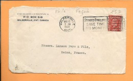 FAÇADE ENVELOPPE: P.O  Box 518 Walkerville , Pour Lanson à Reims - Storia Postale