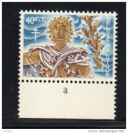 BELGIQUE COB 1163 **, AVEC NUMERO DE PLANCHE 3 .  (3T276) - 1961-1970