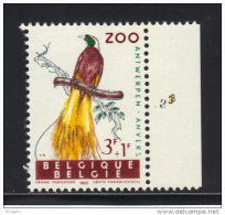 BELGIQUE COB 1220 **, AVEC NUMERO DE PLANCHE 3 .  (3T277) - 1961-1970
