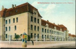 Litho Wilhelmshaven Marine Kasernen In Neu Heppens Mit Litfassäule 23.8.1928 - Wilhelmshaven
