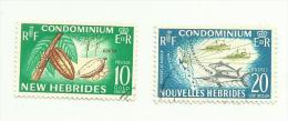 Nouvelles-Hébrides N°216, 219 - Used Stamps