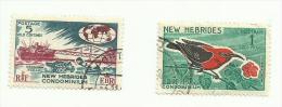 Nouvelles-Hébrides N°242, 244 - Used Stamps