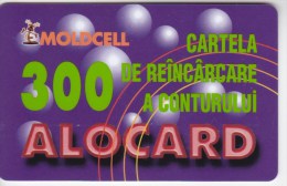 Moldova   Moldavie  , Moldcell , 2002 , Prepaid , 300 LEI , Plastic , Used - Operadores De Telecom