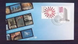 UNO-New York 1336/7 FDC, NYHQ-Cachet, UNESCO-Welterbe: China - Briefe U. Dokumente