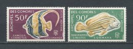 COMORES 1968 PA N° 23/24 **  Neufs = MNH Superbes Cote 16,50 € Faune Poissons Fishes Fauna Zanclus - Luftpost