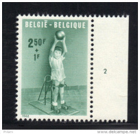 BELGIQUE COB 1228 **, AVEC NUMERO DE PLANCHE 2 .  (3T279) - 1961-1970