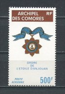 COMORES 1973 PA N° 58 ** Neuf =  MNH Superbe Cote 14 € Ordre De L' Etoile D' Anjouan - Luchtpost