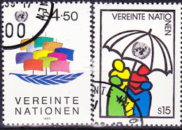 UN Wien Vienna Vienne - Dauerserie/time Series/Les Séries Chronologiques 1985 - Gest. Used Obl. - Gebraucht