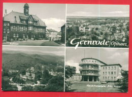 161759 / Luftkurort Gernrode / Harz ( Kr. Quedlinburg ) - FDGB ERHOLUNGSHEIM " FRITZ HECKERT " RATHAUS , PANORAMA , - Quakenbrück