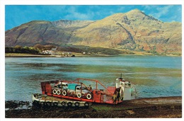 RB 1017 -  Postcard - Corran Car Vehicle Ferry - Inverness Scotland - Inverness-shire