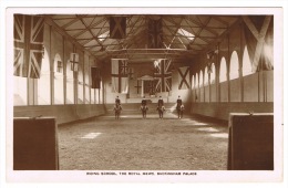 RB 1018 - Raphael Tuck Real Photo  Postcard - Riding School - Royal Mews - Buckingham Palace London - Buckingham Palace