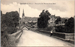 28 COURTALAIN - Vue Prise De L'avenue De La Gare - - Courtalain