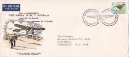 Australia 1967 50th Anniversary First Airmail In South Australia - Premiers Vols