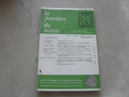 La Province Du Maine   Tome 91  5eme Serie  Tome 3  Fascicule 9   Janvier Mars 1989 - Centre - Val De Loire