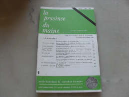 La Province Du Maine   Tome 90   5eme Serie  Tome 3  Fascicule 8     Octobre Decembre 1988 - Centre - Val De Loire