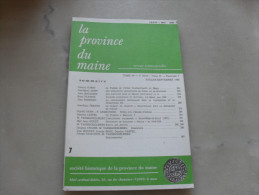 La Province Du Maine   Tome 90   5eme Serie  Tome 3  Fascicule 7    Juillet Septembre  1988 - Centre - Val De Loire