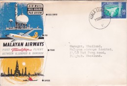 Malaysia 1963 First Flight Kuala Lumpur- Bangkok - Sonstige & Ohne Zuordnung