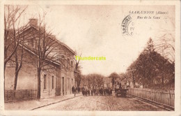 CPA 67 SAAR UNION ALSACE RUE DE LA GARE - Sarre-Union