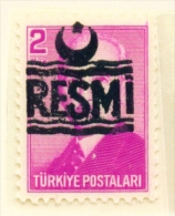 TURKEY  -  1955  Official  2k  Mounted/Hinged Mint - Nuovi