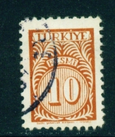 TURKEY  -  1957  Official  10k  Used As Scan - Used Stamps