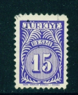 TURKEY  -  1957  Official  15k  Used As Scan - Used Stamps