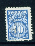 TURKEY  -  1957  Official  40k  Used As Scan - Oblitérés