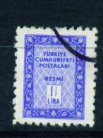 TURKEY  -  1960  Official  11/2l  Used As Scan - Oblitérés