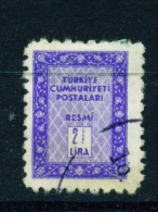 TURKEY  -  1960  Official  21/2l  Used As Scan - Oblitérés