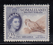 Somaliland Protectorate MNH Scott #137 2sh Somali Rock Pigeon - Somaliland (Protectoraat ...-1959)