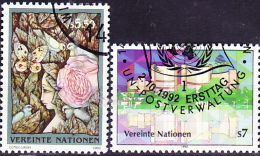UN Wien Vienna Vienne - Dauerserie/time Series/Les Séries Chronologiques 1992 - Gest. Used Obl. - Used Stamps