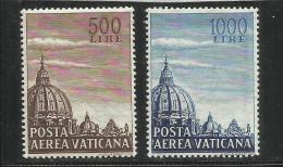 VATICANO VATICAN VATIKAN 1953 CUPOLE I CUPOLA CUPOLAS DOMES SERIE COMPLETA COMPLETE SET MNH FIRMATA SIGNED - Luftpost