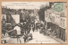 La Mayenne Illustrée -- PRE EN PAIL - La Grande Rue Un Jour De Marché - FOIRE - Marché - TRES ANIMEE - Pre En Pail